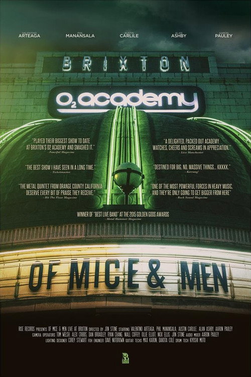 Movie poster for Of Mice & Men - Live At Brixton (2016)