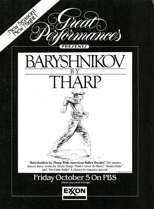 Movie poster for Baryshnikov by Tharp with American Ballet Theatre (1989)