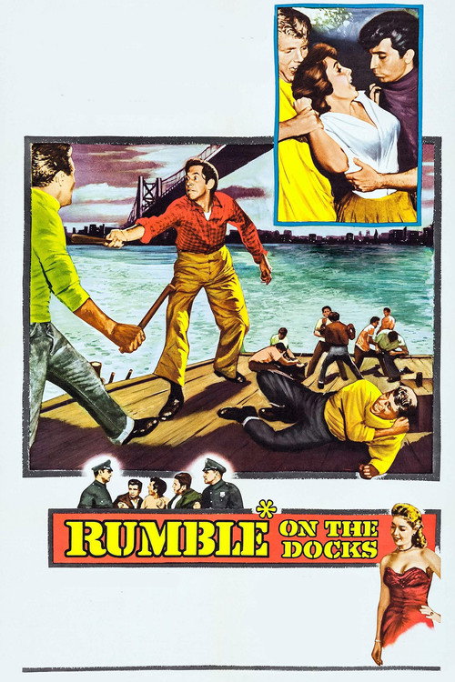 Movie poster for Rumble on the Docks (1956)