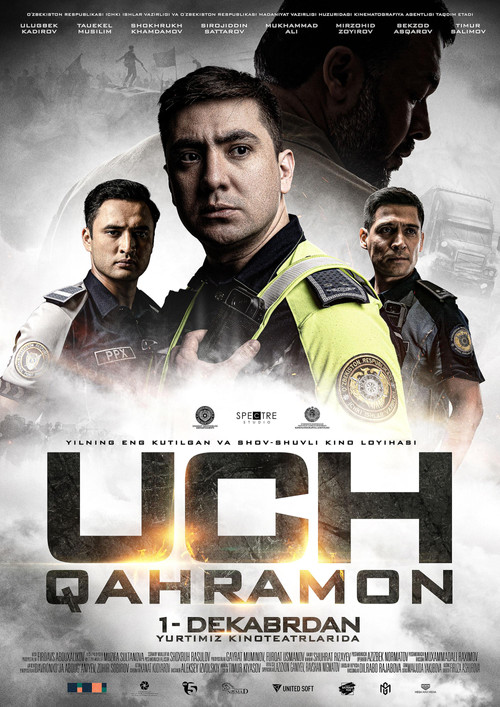 Movie poster for Uch qahramon