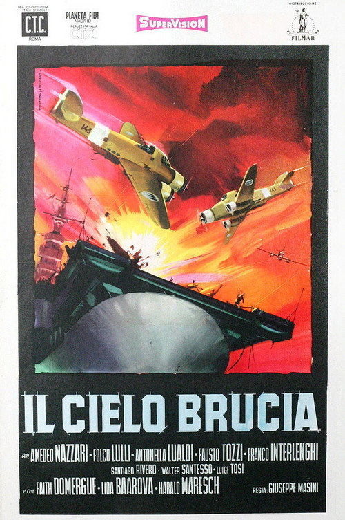 Movie poster for Il cielo brucia (1958)