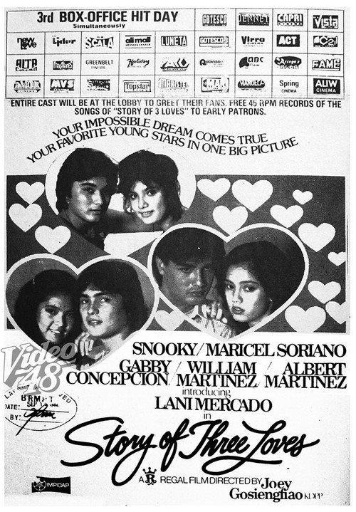 Movie poster for Story of Three Loves (1982)