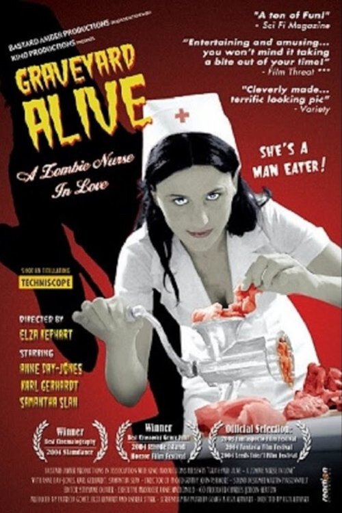 Movie poster for Graveyard Alive: A Zombie Nurse in Love (2003)