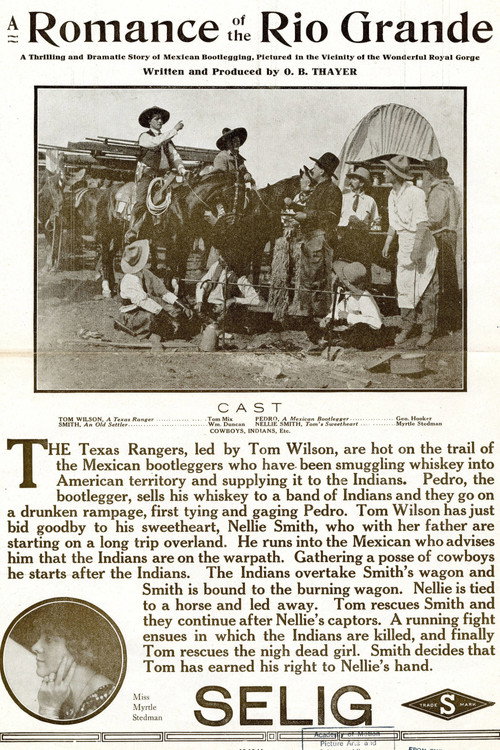 Movie poster for A Romance of the Rio Grande (1911)
