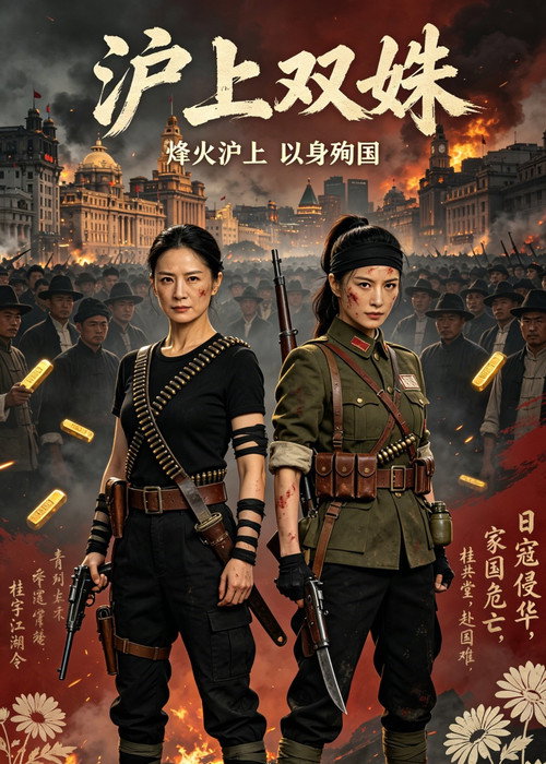 Movie poster for Two Heroines of Shanghai (2026)
