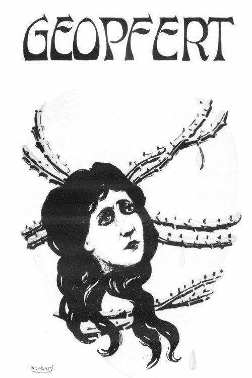 Movie poster for Geopfert (1916)