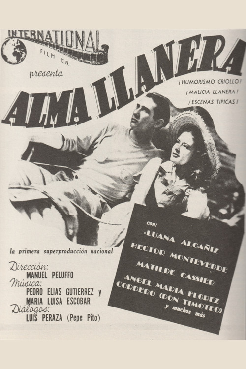 Movie poster for Alma llanera (1945)