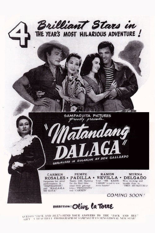 Movie poster for Matandang Dalaga (1954)