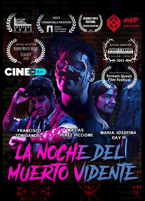 Movie poster for La noche del muerto vidente (2023)