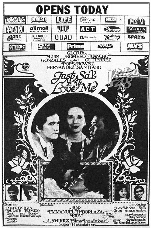 Movie poster for Just Say You Love Me (1982)