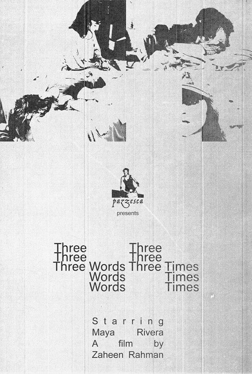 Movie poster for Three Words Three Times (2025)
