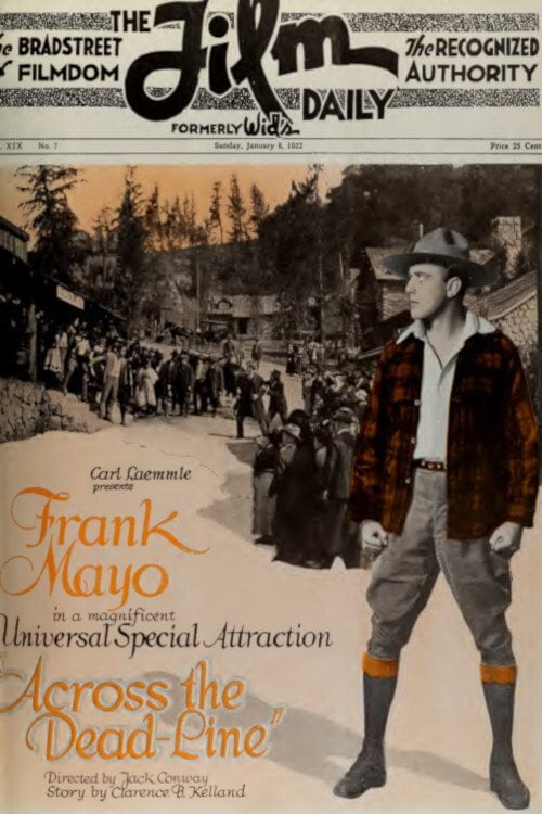 Movie poster for Across the Dead-Line (1922)