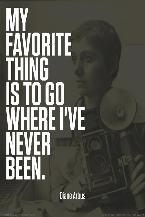 Movie poster for Going Where I've Never Been: The Photography of Diane Arbus (1972)