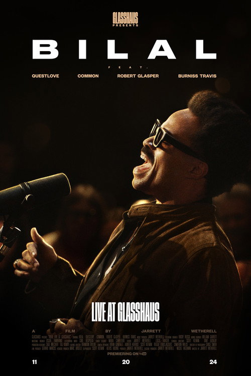 Movie poster for Bilal: Live at Glasshaus (2024)