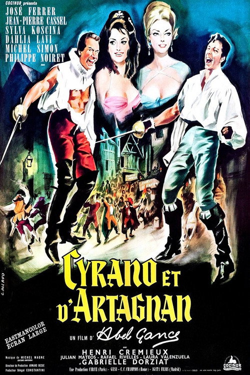 Movie poster for Cyrano and d'Artagnan (1964)