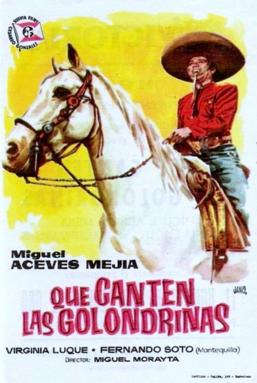 Movie poster for Que me toquen las golondrinas (1957)