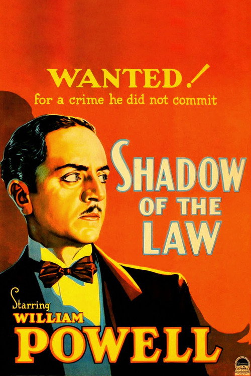 Movie poster for Shadow of the Law (1930)