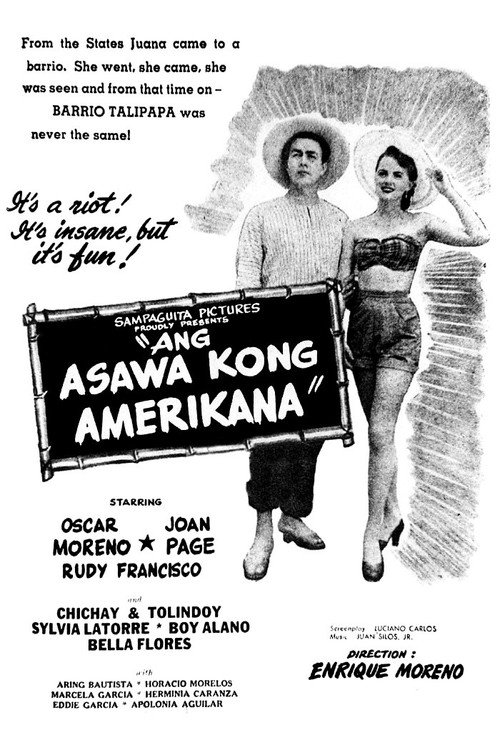 Movie poster for Ang Asawa Kong Americana (1953)