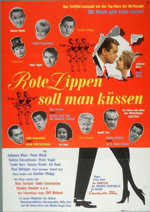 Movie poster for Rote Lippen soll man küssen (1964)