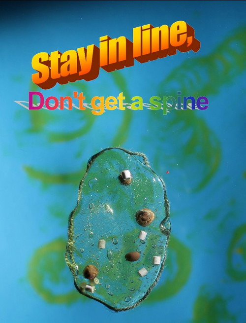 Movie poster for Stay in line, Don't get a spine