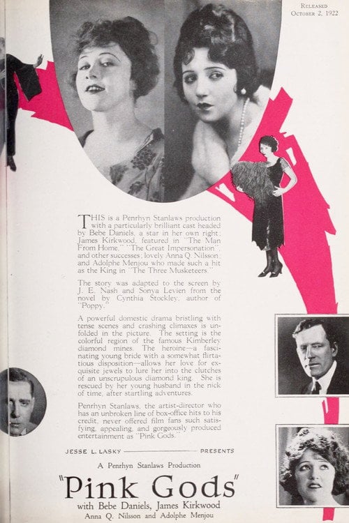 Movie poster for Pink Gods (1922)