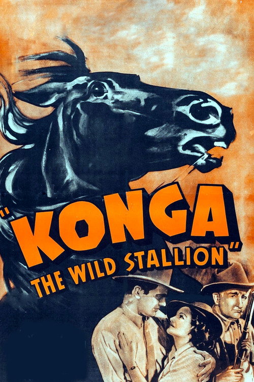 Movie poster for Konga, the Wild Stallion (1939)