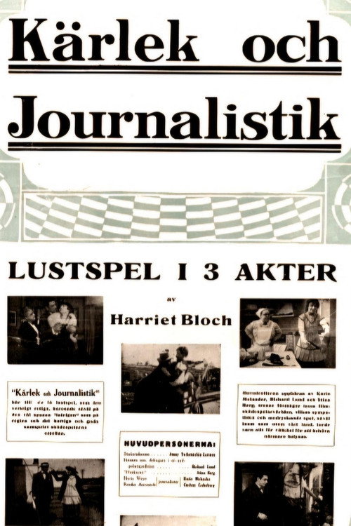 Movie poster for Love and Journalism (1916)