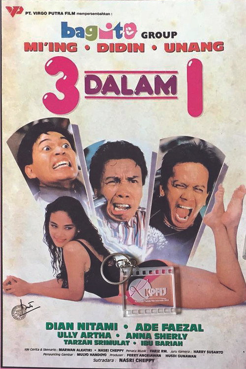Movie poster for 3 Dalam 1 (1992)