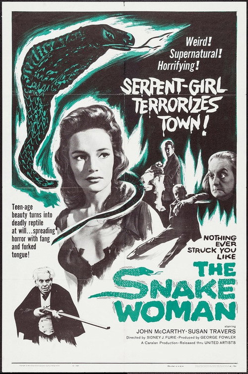 Movie poster for The Snake Woman (1961)