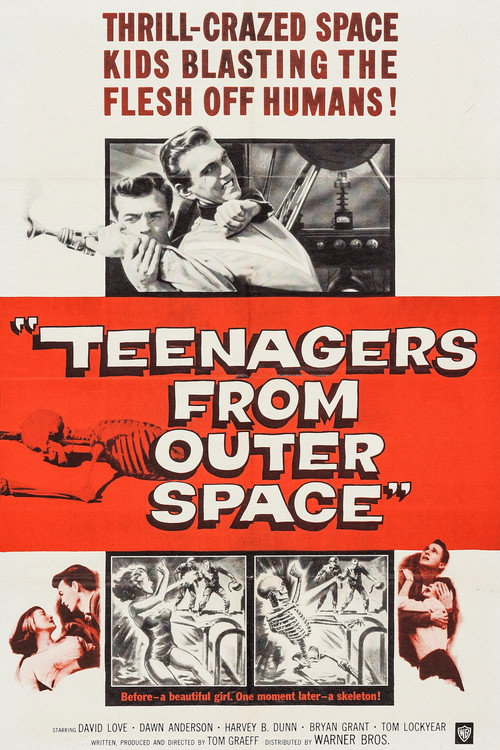 Movie poster for Teenagers from Outer Space (1959)