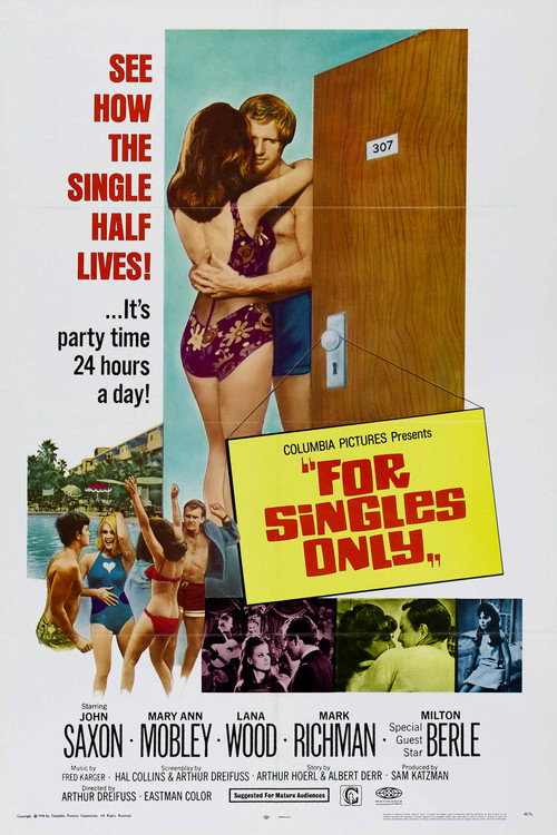 Movie poster for For Singles Only (1968)