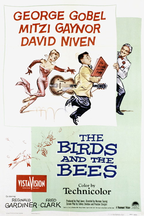Movie poster for The Birds and the Bees (1956)