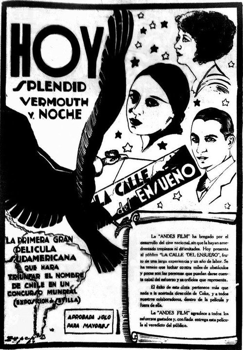 Movie poster for La calle del ensueño (1929)