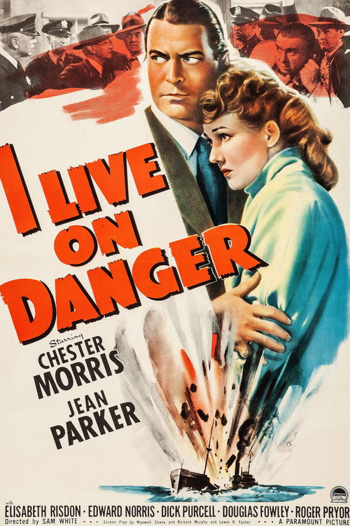 Movie poster for I Live on Danger (1942)