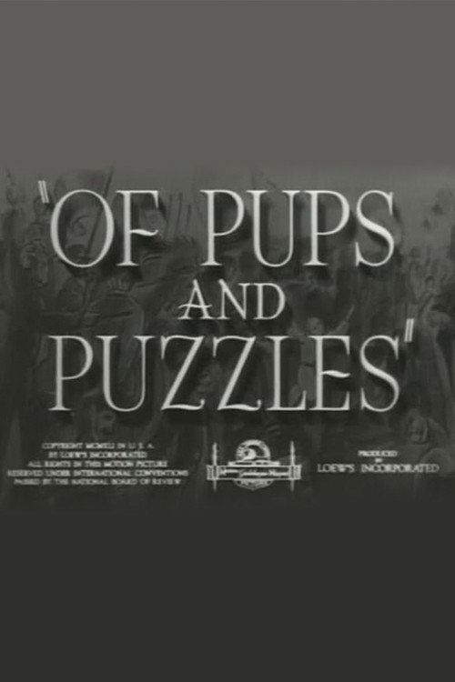 Movie poster for Of Pups and Puzzles (1941)