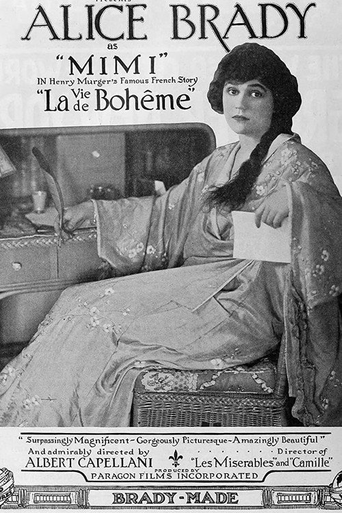 Movie poster for La Vie de Bohème (1916)