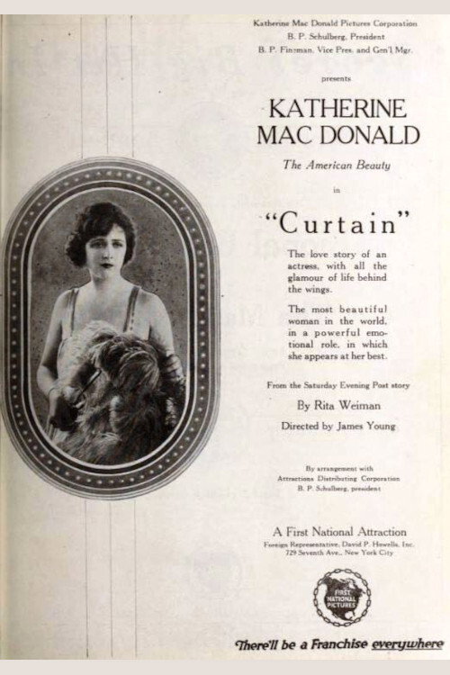 Movie poster for Curtain (1920)