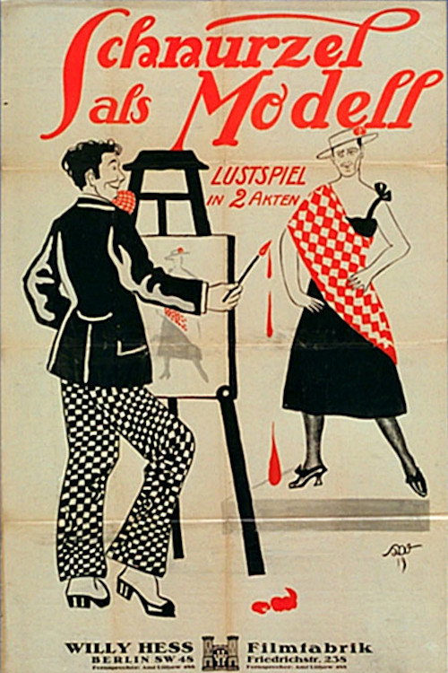 Movie poster for Schnurzel als Modell (1921)