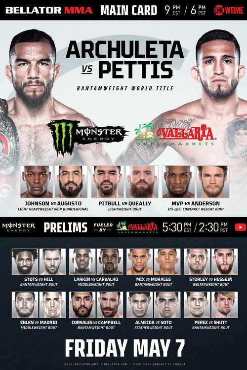Movie poster for Bellator 258: Archuleta vs. Pettis (2021)