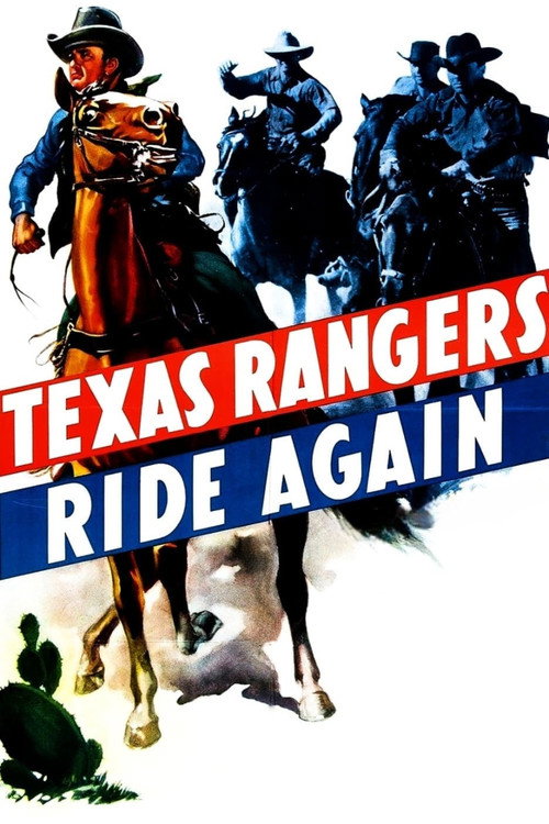 Movie poster for The Texas Rangers Ride Again (1940)