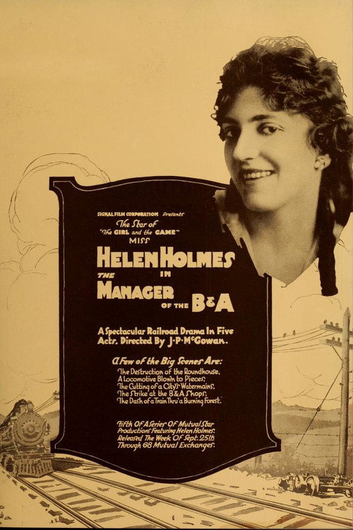 Movie poster for The Manager of the B & A (1916)