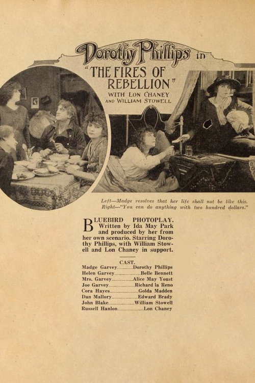 Movie poster for Fires of Rebellion (1917)