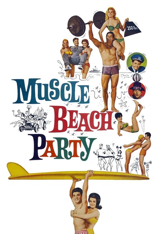 Movie poster for Muscle Beach Party (1964)