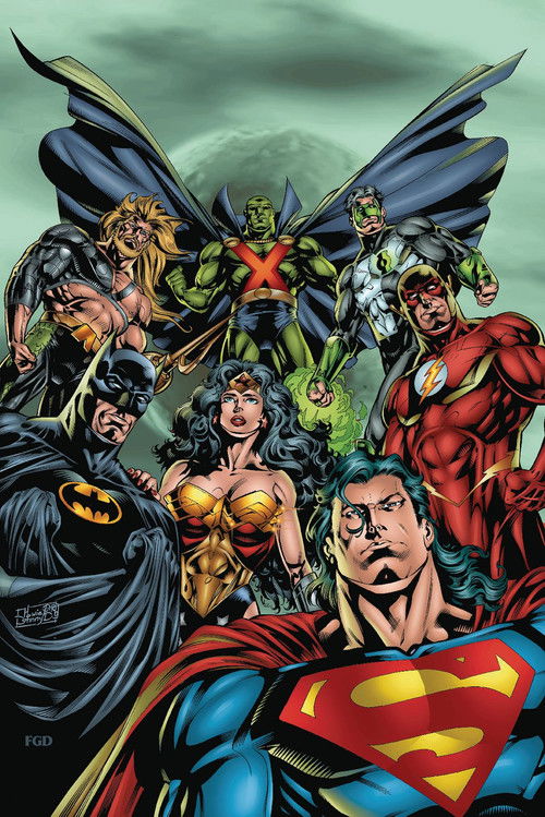 Movie poster for Super Heroes United! The Complete Justice League History (2008)