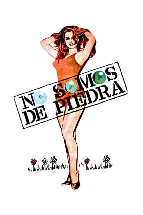 Movie poster for No somos de piedra (1968)