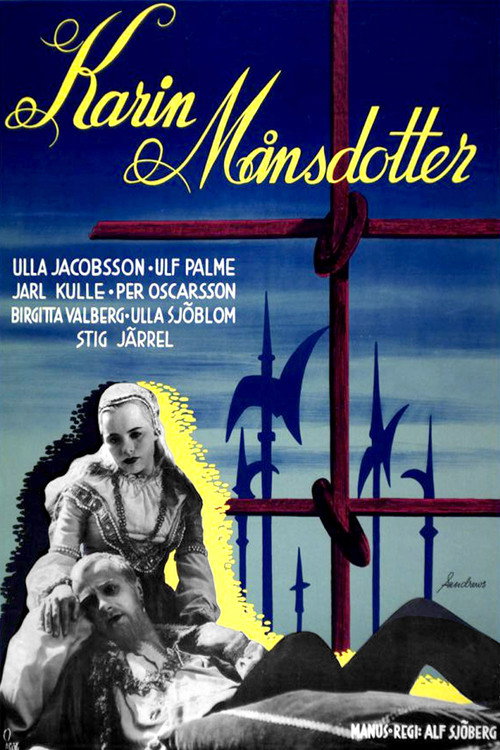 Movie poster for Karin Månsdotter (1954)
