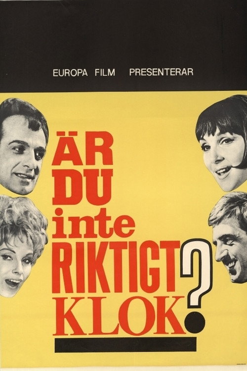 Movie poster for Är du inte riktigt klok? (1964)