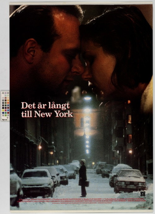 Movie poster for Det är långt till New York (1988)