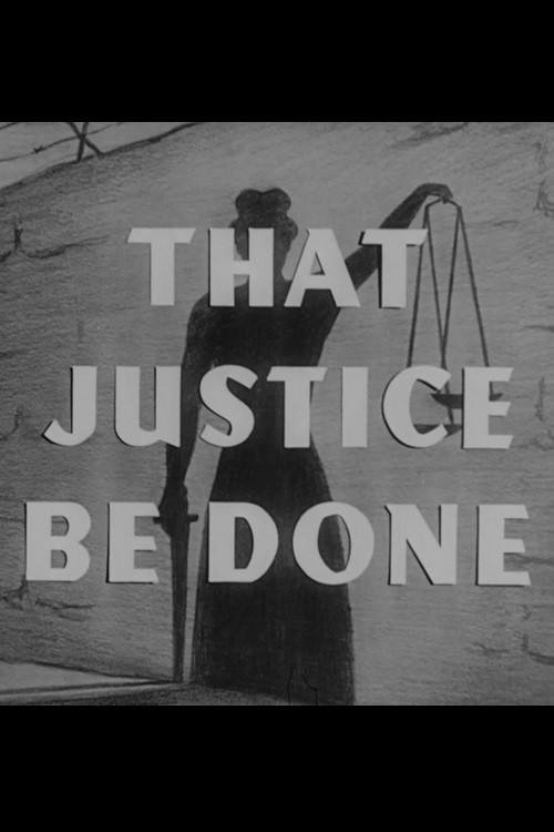 Movie poster for That Justice Be Done (1945)