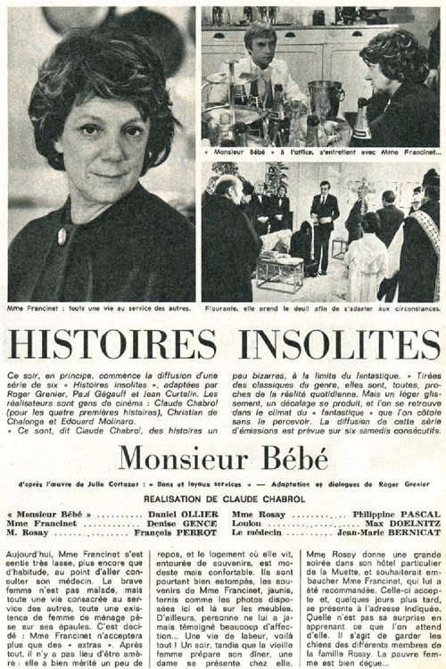 Movie poster for Monsieur Bébé (1974)